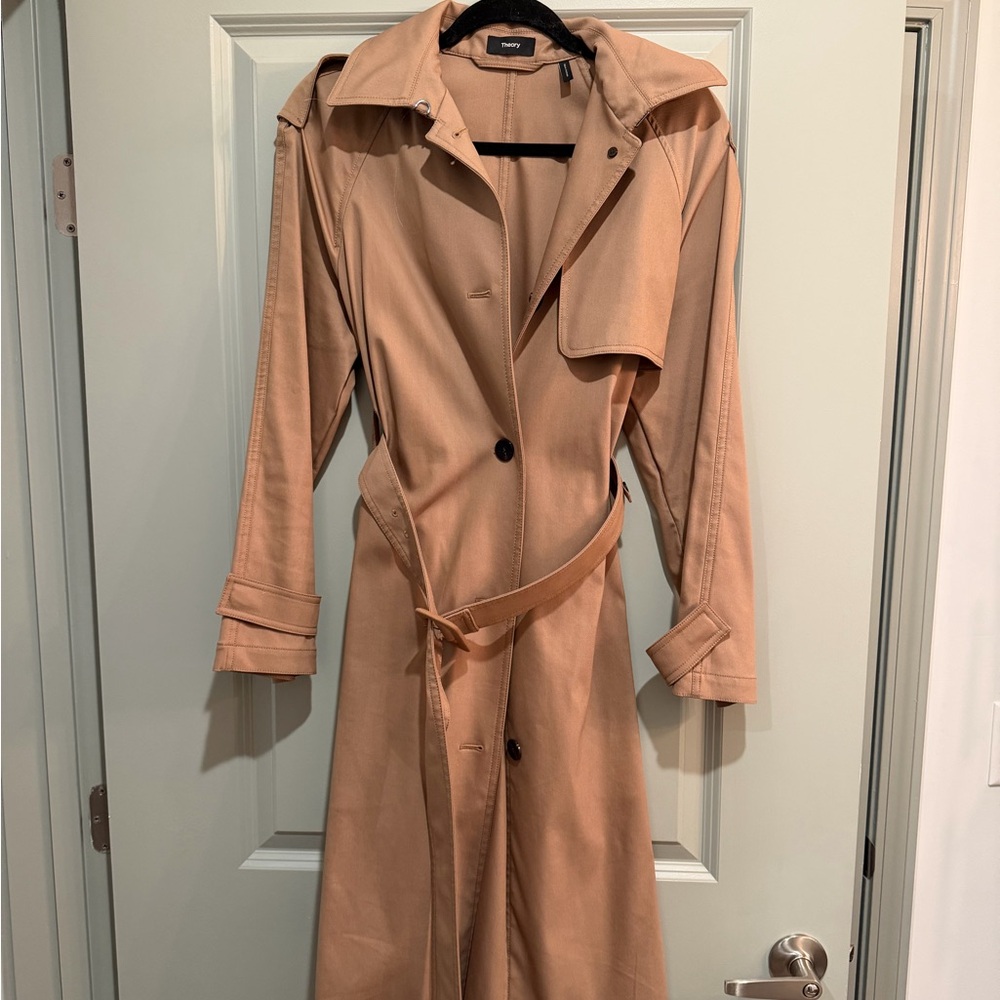 Theory Tan Trench Coat - Women